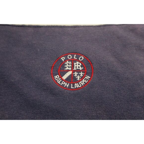 Vintage Polo Ralph Lauren Long Sleeve Crewneck T Shirt XL Made in USA Distressed - Picture 5 of 11